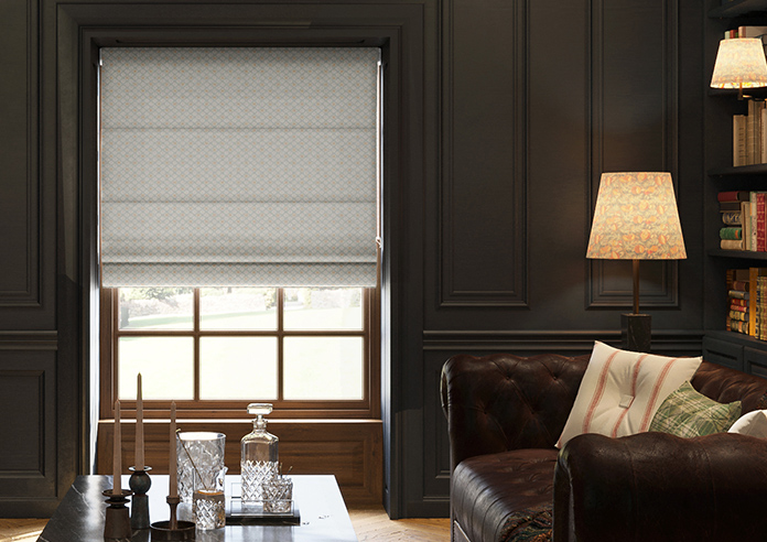 Rae Trellis, Greenery - Twist&Fit Roman Blind - Image 3